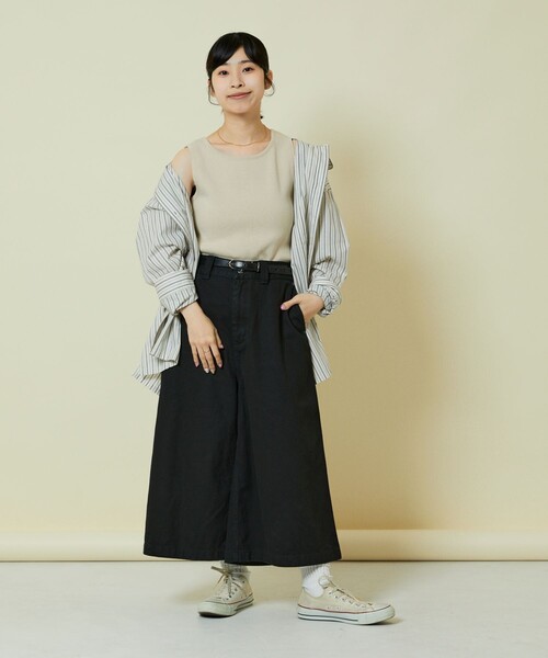 Freada パンツ Freada/フリーダ ミドルワイドパンツ レディース