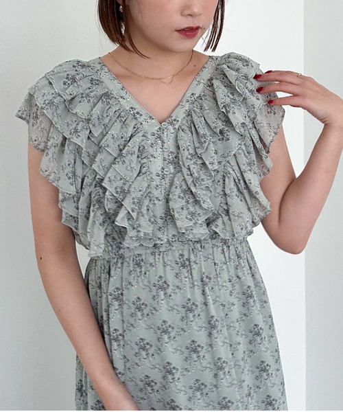 ワンピース マーメイド 花柄 フリル 水色 絞り 膝丈 可愛い ラメ 楽天市場】CLEARANCE-SALE ワンピース 花柄 大柄 フラワー 春夏