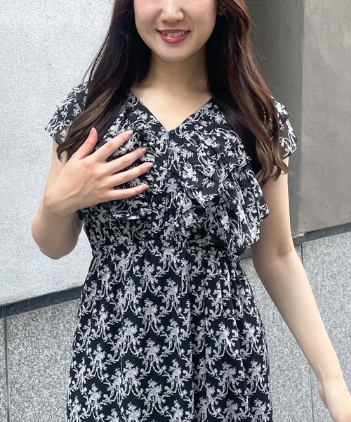 ワンピース マーメイド 花柄 フリル 水色 絞り 膝丈 可愛い ラメ 楽天市場】CLEARANCE-SALE ワンピース 花柄 大柄 フラワー 春夏