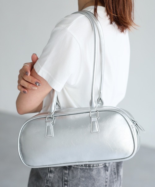 Riberry ショルダーバッグ バッグ ワイドボストンバッグ レディース