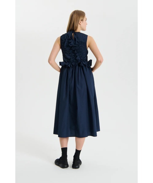 ワンピース LONG DRESS WITH ASYMETRIC RUFFLES : ZOZOTOWN Yahoo!店  