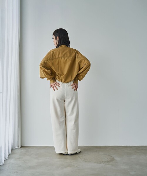 RONEL ブラウス シャツ ライトドローストリングシャツ