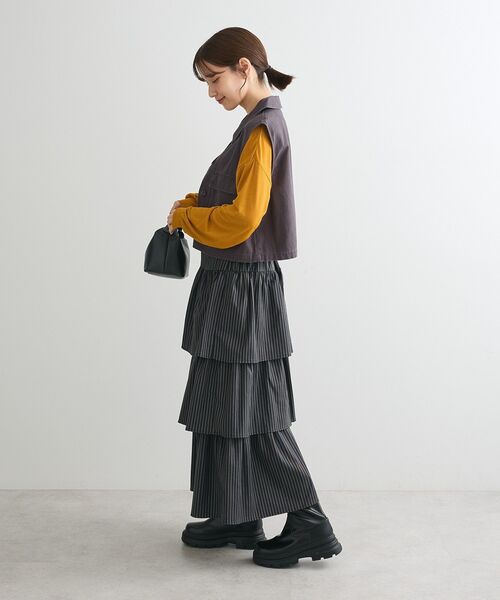 Sugar spoon（シュガースプーン） ベスト ジレ ミリタリーショート