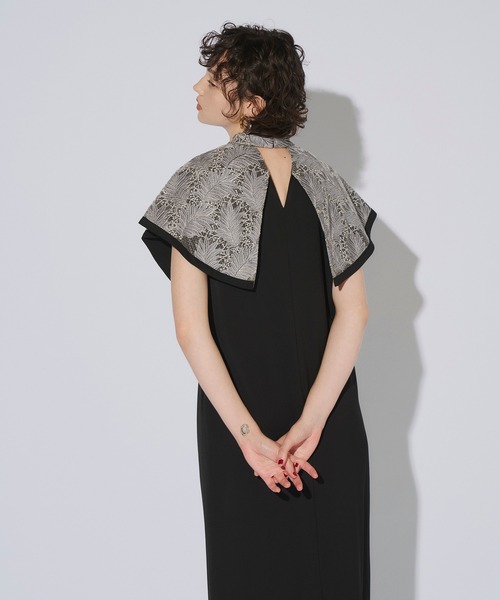 スーツ・フォーマル・ドレス ANDRESD embroidery cape dress ANDRESD ドレス embroidery cape dress エンブロイダリーケープ