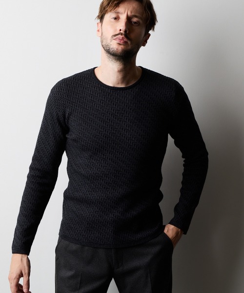 HIDEAWAYS NICOLE（ハイダウェイ ニコル） セーター ニット 幾何学柄