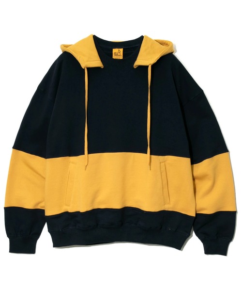 THREE FACE 後付けパーカー ネイビーxイエロー XL THREEFACEより後付けパーカーのご紹介です！！ | FORTYNINERS no blog