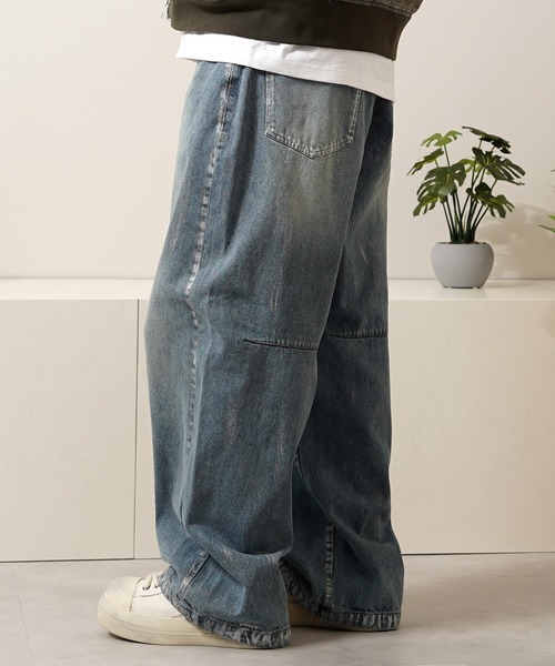 スペイン発 ☆ Bershka ♪バギーバレルジーンズ ☆ドイツ発*BERSHKA*新作*FADEスーパーバギーデニム/WU