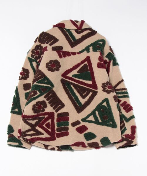 Desigual（デシグアル） ステンカラーコート コート アート柄 ボア