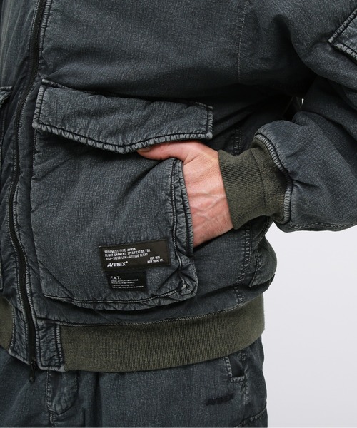 ミリタリージャケット モッズコート 「AVIREX / F.A.T.」FADE WASH WEP JACKET / フェイドウォッシュ ウェップ ジャの画像
