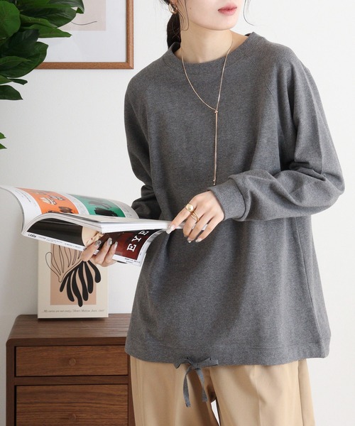 Arinomama（アリノママ） トレーナー スウェット 圧縮天竺 ドロスト