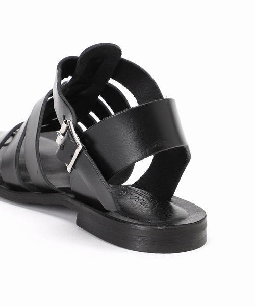 CORSO ROMA9/コルソローマノーヴェ　サンダル36 新品元値29700円 コルソローマ ノーヴェ CORSO ROMA 9 レザーサンダル （NERO