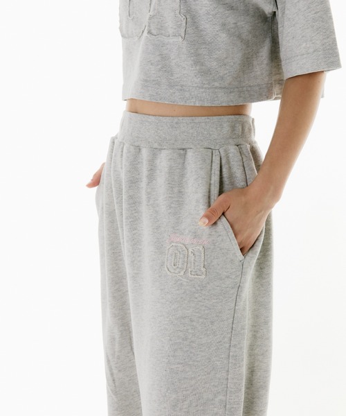 JUST A NOON セットアップ ユニセックス 刺繍ロゴスウェット