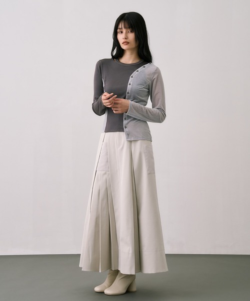 UNITED TOKYO（ユナイテッドトウキョウ） tシャツ シアーベロアリブMIX