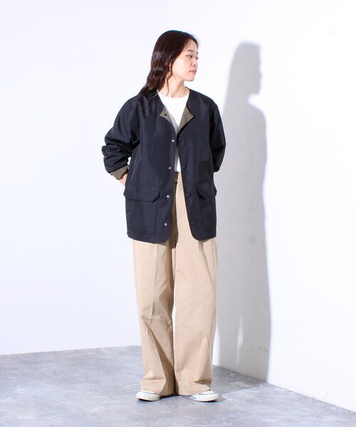 タイオン　ミリタリー クルーネック D.NAVY M TAION ブルゾン アウター 「TAION/タイオン」ミリタリーRipstop