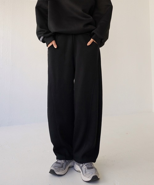 スエットパンツ L ブラック×蛍光ブルーライン スエット パンツ ジャージ 兼用 おしゃれスエット 新品未使用 送料無料 ジャージパンツ ホームアイホーム スウェットパンツ ジャージパンツ サイド