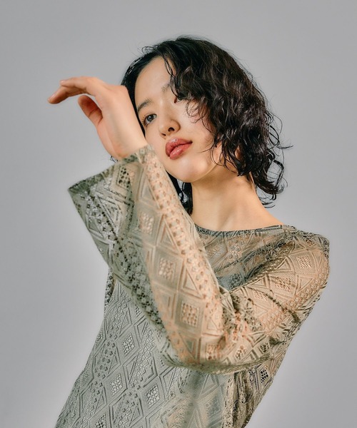 LEPSIM（レプシィム） ドレス 「結婚式／オケージョン」格子レース