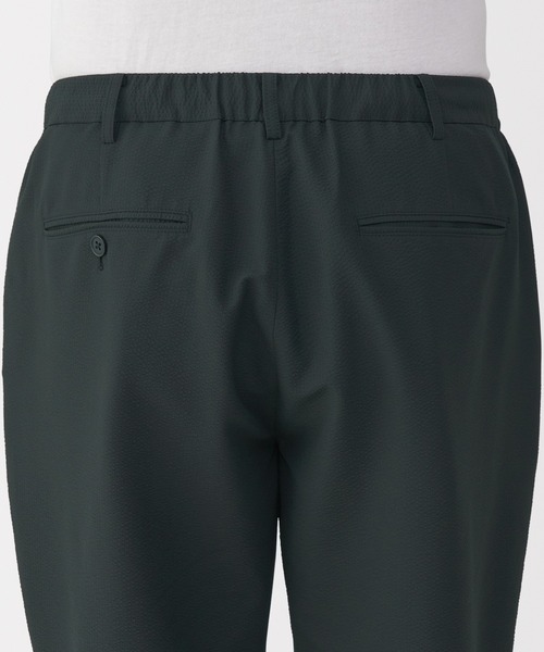 風を通すストレッチサッカーノータックパンツ　　 M×2枚 裾上:股下70 無印良品 パンツ 紳士 風を通すストレッチサッカーノータック