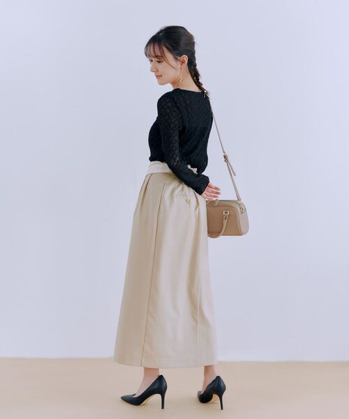 tシャツ シュリンクレースクルートップス 「低身長・小柄女性