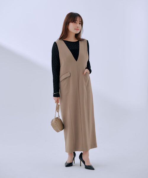 tシャツ シュリンクレースクルートップス 「低身長・小柄女性