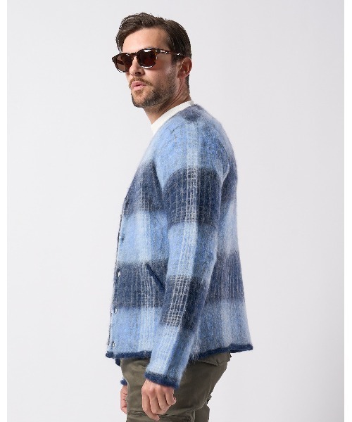 wjk カーディガン mohair shaggy knit cardigan メンズ : ZOZOTOWN