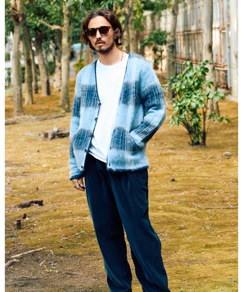 wjk カーディガン mohair shaggy knit cardigan メンズ : ZOZOTOWN