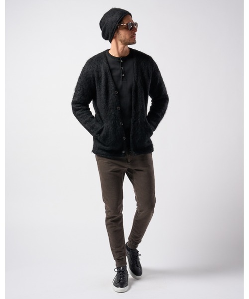 カーディガン velours ribbon mohair shaggy knit cardig wjk カーディガン mohair shaggy knit cardigan メンズ : ZOZOTOWN