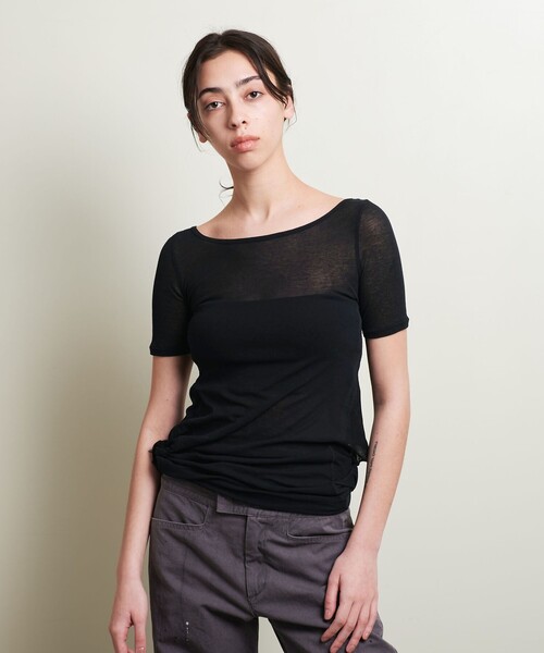 tシャツ 「ATTISESSION」コットン フライス ホルターネック トップス レディース