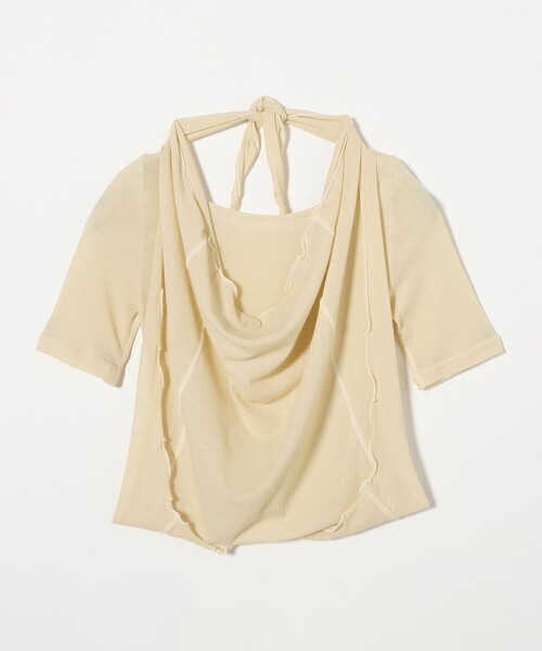 tシャツ 「ATTISESSION」コットン フライス ホルターネック トップス レディース ATTISESSION tシャツ 「ATTISESSION」コットン フライス
