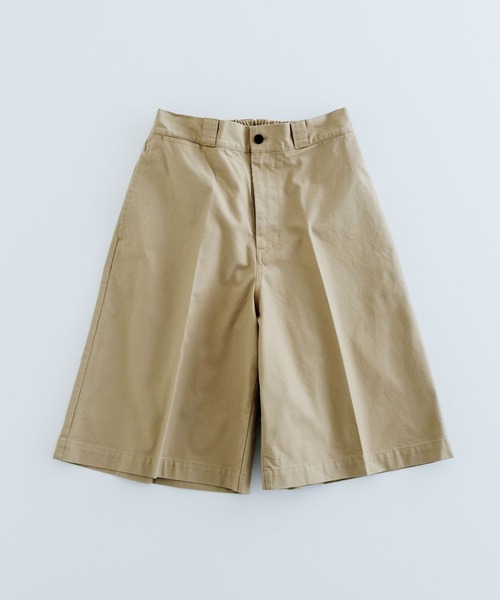【新品】ニコアンド【WILLIAM B.ELIOTT】ハーフショーツ ベージュM niko and… パンツ 「WILLIAM B.ELIOTT」ハーフショーツ