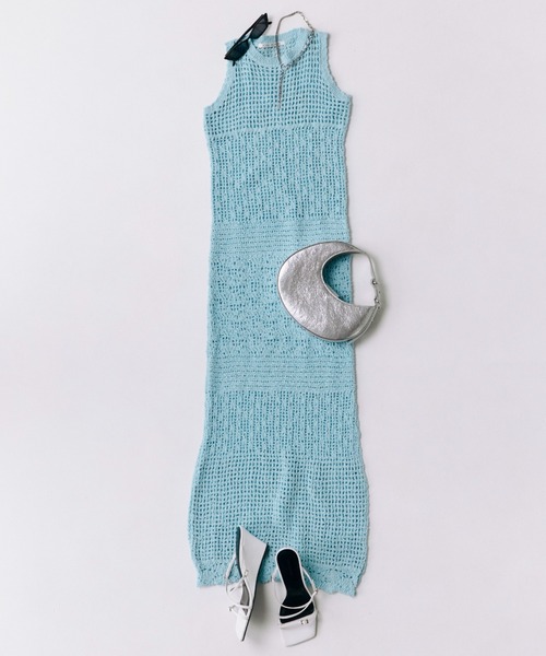 ワンピース josemoon JOSE MOON ワンピース KLEIN LAME SHEER KNIT LONG DRESS