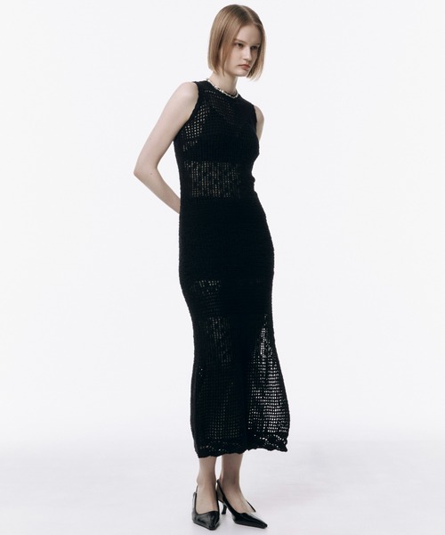 josemoon ニットワンピース JOSE MOON ワンピース MOTIF PATTERN KNIT DRESS/モチーフ