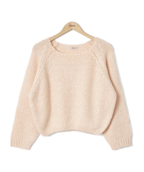 「flower」 長袖ニット FREE ピンク レディース_画像6