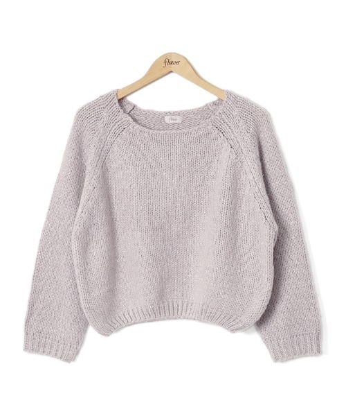 「flower」 長袖ニット FREE ピンク レディース_画像7