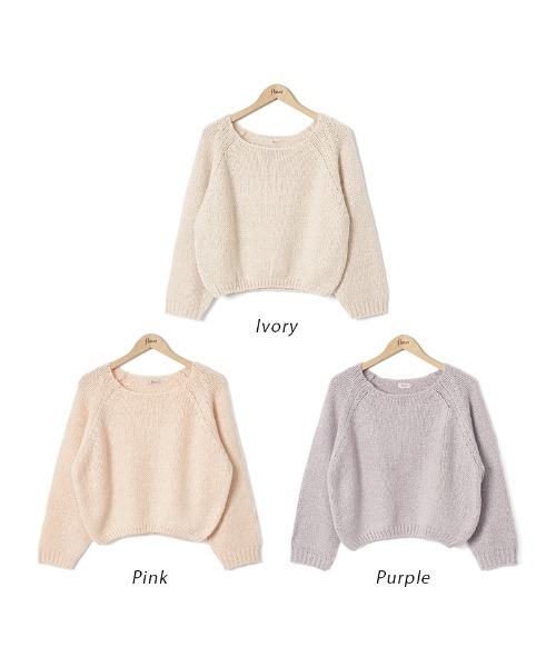 「flower」 長袖ニット FREE ピンク レディース_画像8