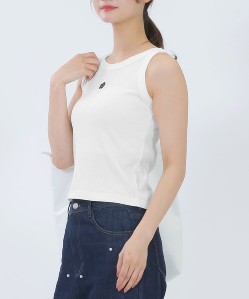 MARY QUANT - 新品 24SS MARYQUANT デイジー リブニットトップス ノースリーブ MARY QUANT タンクトップ ノースリーブ マリークワント mary