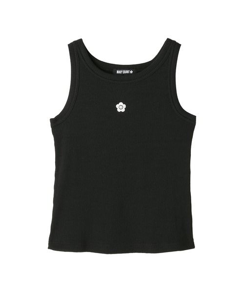 MARY QUANT - 新品 24SS MARYQUANT デイジー リブニットトップス ノースリーブ MARY QUANT タンクトップ ノースリーブ マリークワント mary