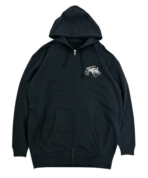 エージェムダブルジップパーカー A'GEM/9 × .kom 『muah muah/ムーアムーア』 LOGO STITCH 2WAY