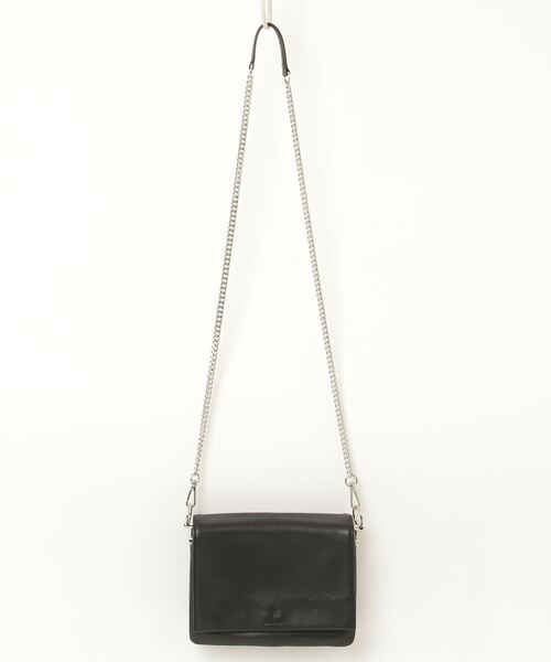 All Saints Black 黒 レザー ショルダーバッグ All Saints(オールセインツ) ショルダーバッグ - 黒 2way