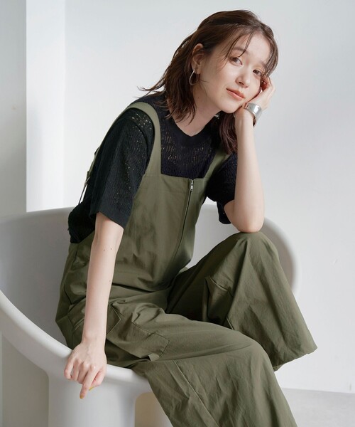 coen（コーエン） サロペット オーバーオール 「UVカット / ストレッチ