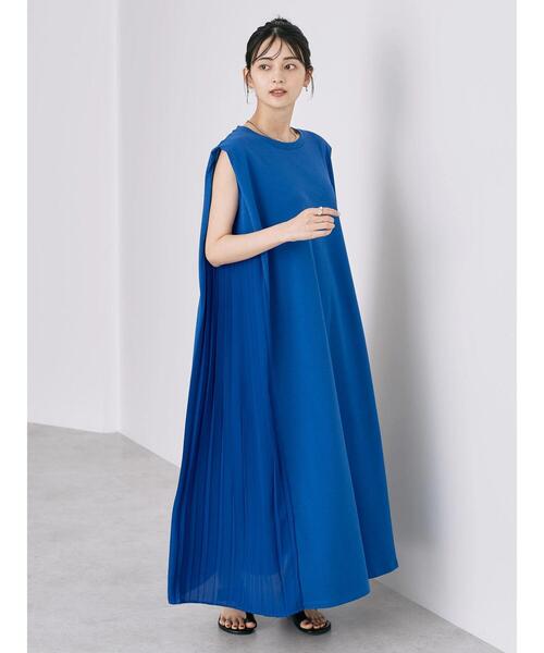 「AMERICAN HOLIC」 ノースリーブワンピース L ブルー レディース_画像5