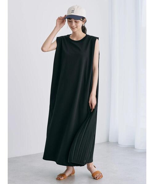 「AMERICAN HOLIC」 ノースリーブワンピース L ブルー レディース_画像9