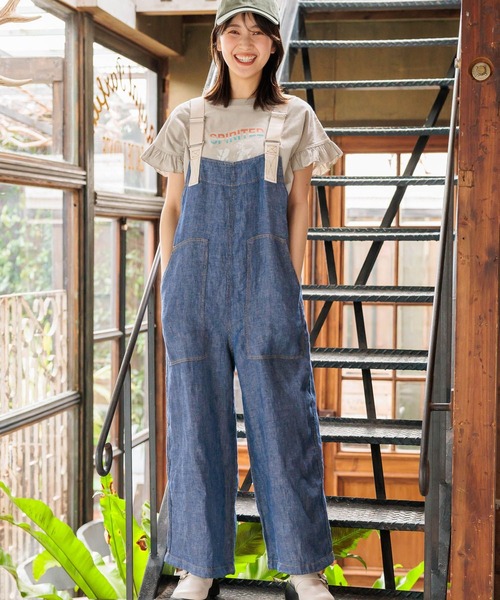 「niko and...」 半袖カットソー LARGE チャコール レディース
