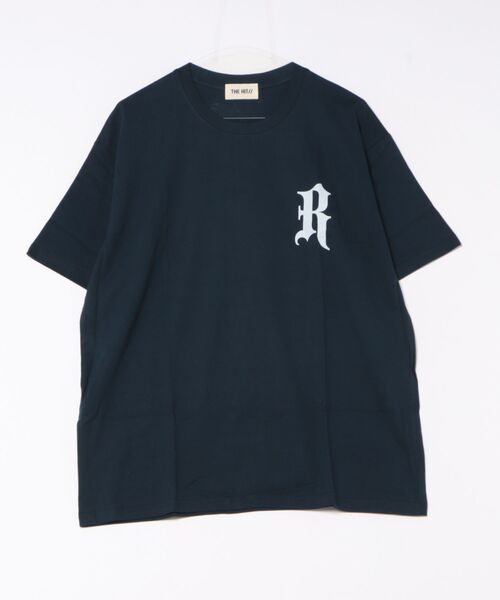 オールドイングリッシュロゴTシャツ　XL モックネック THE HITSS（ヒッツ） スマホショルダー tシャツ オールド