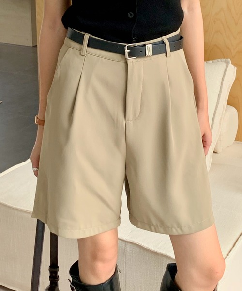 パンツ タックバミューダハーフパンツ レディース : ZOZOTOWN Yahoo!店