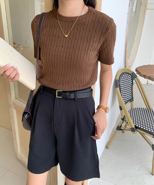 パンツ タックバミューダハーフパンツ レディース : ZOZOTOWN Yahoo!店