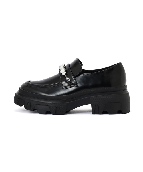 JILL BY JILLSTUART ブラック 厚底ローファー ジルスチュアート シュー JILLSTUART shoe 厚底ローファー