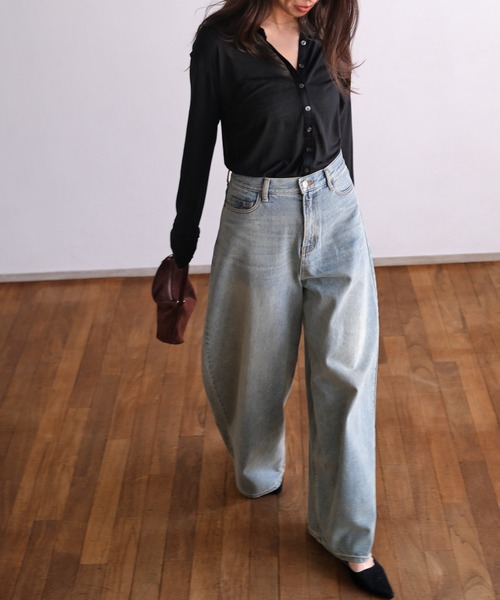 AKTE（アクテ） ジーンズ デニム デニムパンツ バギートップデニム