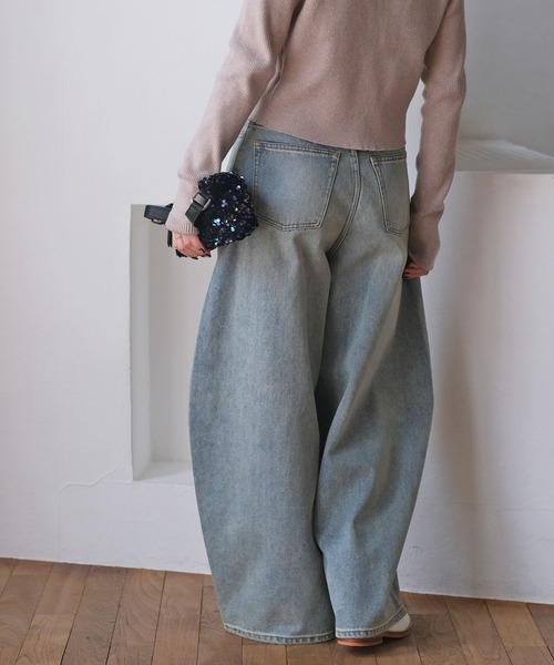 AKTE（アクテ） ジーンズ デニム デニムパンツ バギートップデニム
