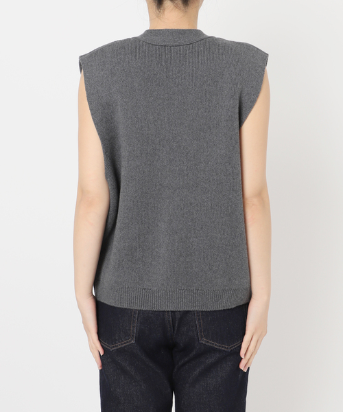 SLOBE IENA ニットジレ　ベスト SLOBE IENA ベスト ジレ パールニットベスト レディース