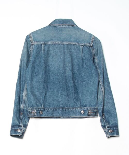 Yahoo!オークション - 「HYKE」 デニムジャケット 1 ブルー レディース